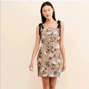 Endless Rose Floral Sequin Mesh Mini Dress